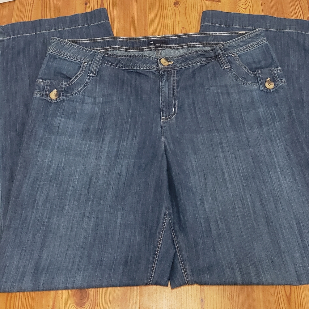 Gap wide leg denim jeans